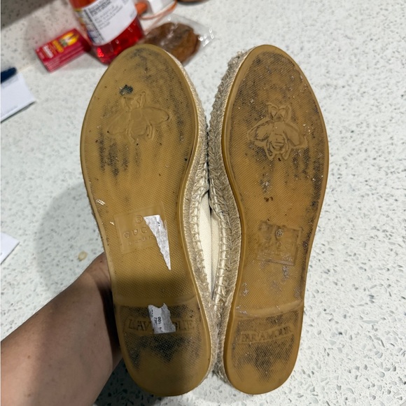 Gucci Women's Beige Espadrilles with Logo - Picture 5 of 11